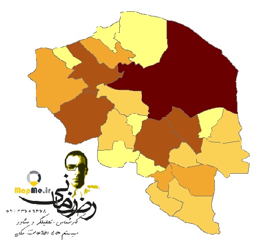  دانلود شیپ فایل(نقشه GIS)نتایج سرشماری سال1395استان کرمان به تفکیک شهرستان(اطلاعات جمعیتی)
