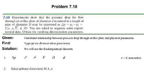  حل المسائل کتاب مکانیک سیالات فاکس (fox) فصل های 7 تا 9- ویرایش 8